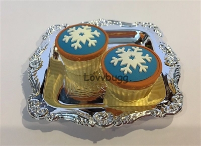 Frozen Cupcakes on Tray