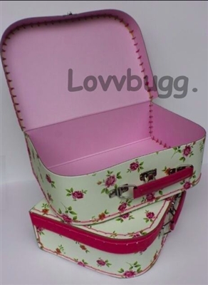 New Floral Suitcase Large