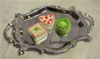 Petit Fours on Fancy Metal Tray