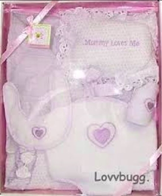 Lavender Baby Layette Set