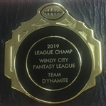 Custom Fantasy Football Championship Belt Plate