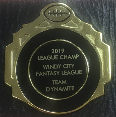 Custom Fantasy Football Championship Belt Plate