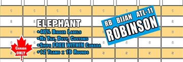 Elephant Football Draft Board ONLY for Canadians