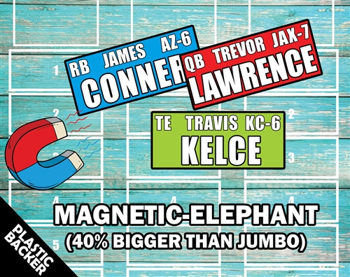 Magnetic Fantasy Football Draft Board Elephant Size