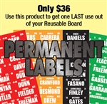 PERMANENT Labels for your Reusable Board