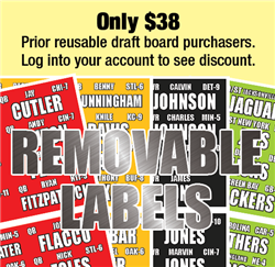 Fantasy Baseball Labels • Removable