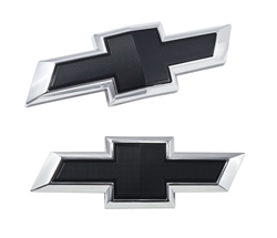 2016 - 2018 Camaro Front and Rear BLACK Bowtie Emblem Set, 2 Piece