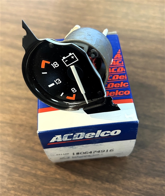 Image of a NOS ACDelco 1982 - 1989 Dash Voltmeter Gauge, 6474916