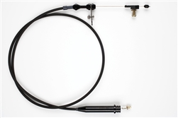 Lokar GM TH-350 Black Stainless Steel Kickdown Cable Kit