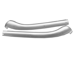 1968 - 1969 Camaro Convertible Header Panel Moldings, Satin Finish Pair