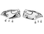 1967 Camaro Convertible Top Sunvisor Support Brackets, Chrome, Pair