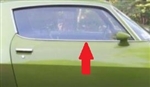 1970 - 1981 Camaro Top Door Chrome Molding, Right Hand