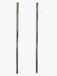 1967 - 1969 Camaro Drip Rail Pillar Post Chrome Trim Moldings, Pair