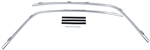 1970 - 1981 Camaro ANODIZED ALUMINUM Drip Rail Moldings, Pair of LH / RH, 748625