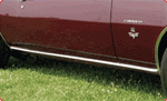 1967 - 1969 Camaro Rocker Panel Chrome Molding, High Grade OE Style