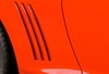 2010 - 2015 Camaro SLP Rear Quarter Panel Louver Insert Decals Set, Gloss Black Fade