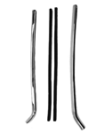 1967 - 1969 Camaro Quarter Glass Chrome Vertical Window Moldings Set