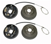 1970 - 1974 Rear Drum Brake Assemblies WITHOUT Splash Shields, LH and RH