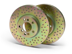 2010 Brake Package V8 Sports Upgrade Cross-Drilled Rotor (Front/Rear)