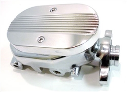 1967 - 1981 Camaro Ribbed Top CHROME Master Cylinder, Disc / Disc