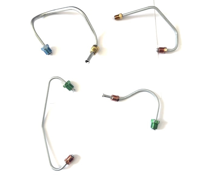 1967 - 1969 Camaro Original Style Firewall Brake Lines Set, Master Cylinder to Proportioning Valve Small Line 4 Piece Set, OE Material