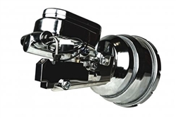 1967 - 1969 Camaro 8" Dual CHROME Booster with Brackets, CHROME Master Cylinder & Prop Valve Kit,  DISC / DISC