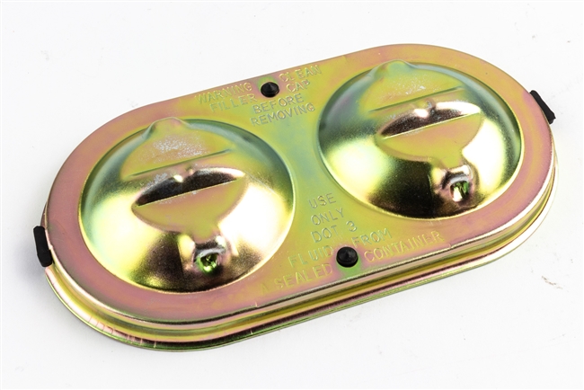 1967 - 1969 Camaro Brake Master Cylinder Cover Lid and Gasket Set for Power Disc with Delco Wording