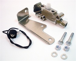 1967 - 1969 Proportioning Valve and Distribution Splitter Block Combo with Bracket, Disc / Disc, Chrome