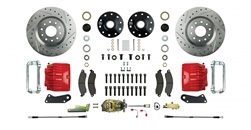 1967 - 1969 Brake Conversion Kit, Front Disc Manual, Red Calipers, Signature Series