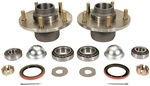 1967 - 1969 Camaro Front Brake Drum Hubs with Races, Bearings, Studs, and Seals