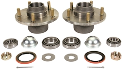 1967 - 1969 Camaro Front Brake Drum Hubs with Races, Bearings, Studs, and Seals