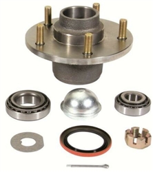 1967 - 1969 Camaro Front Brake Drum Hub with Races, Bearings, Studs, Dust Cap, and Seal