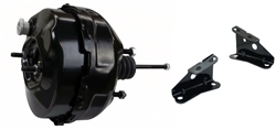 1967 - 1969 Camaro BLACK Powder Coated Power Brake Booster, 9 Inch, Dual Diaphragm