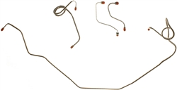 1971 - 1979 Camaro Front Brake Line Kit for Power Disc, Stainless Steel