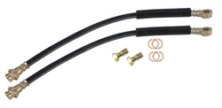 1967 - 2002 Camaro Front Disc Brake Flex Hoses Kit with Banjo Bolts and Crush Washers, 7/16 Inch