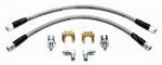 Wilwood Dynalite Pro Series 3/8-24" Brake Flex Hoses Kit Flexline, Stainless Steel Braided