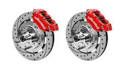 1970 - 1981 Camaro Wilwood Dynapro Radial Big Brake, Front Disc Brake Kit Red, 11.75 Inch Rotor, for Use w/ Pro Drop Spindles