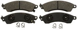 1982 - 1992 Camaro Front Disc Brake Pads Set, Four Piston with Performance Package, OE Semi-Metallic