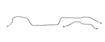 1975 - 1981 Camaro Brake Lines Set, Rear Axle for Cars with F-41 Suspension