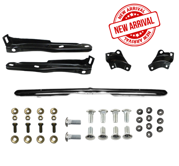 Image of 1967 Camaro Front Chrome Bumper Install Kit, With Brackets and OE Hardware | Camaro Central