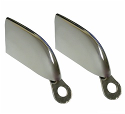 1970 - 1972 Standard Camaro Front Chrome Bumper Guards, Pair