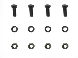 1969 Camaro Front Bumper Extension Brackets Hardware Set, Mounting Short Centers