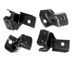 1969 Camaro Bumper Brackets Set, Rear, Inner and Outer, 4 Pieces