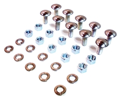 1970 - 1973 Camaro Bumper Bolts Set, Front and Rear: Includes Bolts, Nuts, and Lock Washers