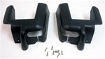 1987 - 1992 Camaro Convertible Upper Door Jam Seat Belt Pillar Caps, Pair