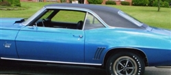 1967 - 1969 Camaro Dark Blue Vinyl Top, Heavyweight Levant Grain, OE Style