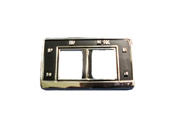 1969 Convertible Power Top Switch Bezel with Defogger Opening, Dash Mount