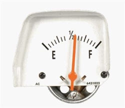 1968 - 1969 Camaro Console Fuel Gas Gauge, Silver Face