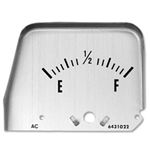 1968 - 1969 Console Gauge Face Plate, FUEL