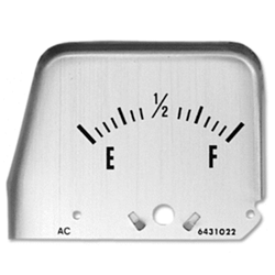 1968 - 1969 Camaro Console Gauge Face Plate, FUEL